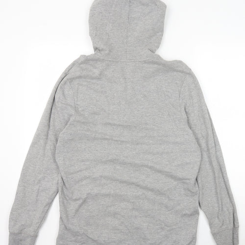Avenue Mens Grey Cotton Full Zip Hoodie Size M