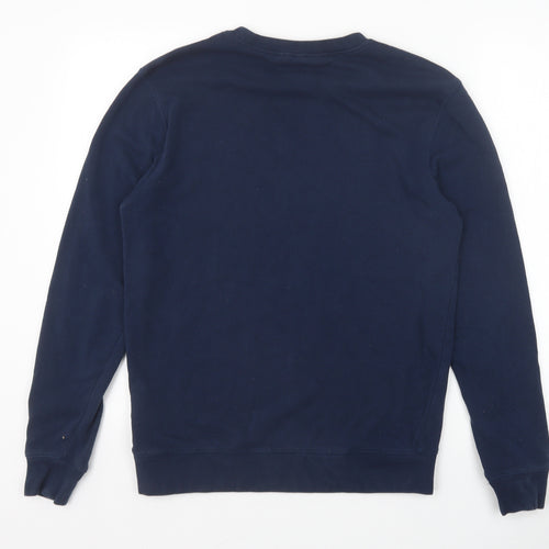 H&M Womens Blue Cotton Pullover Sweatshirt Size S Pullover