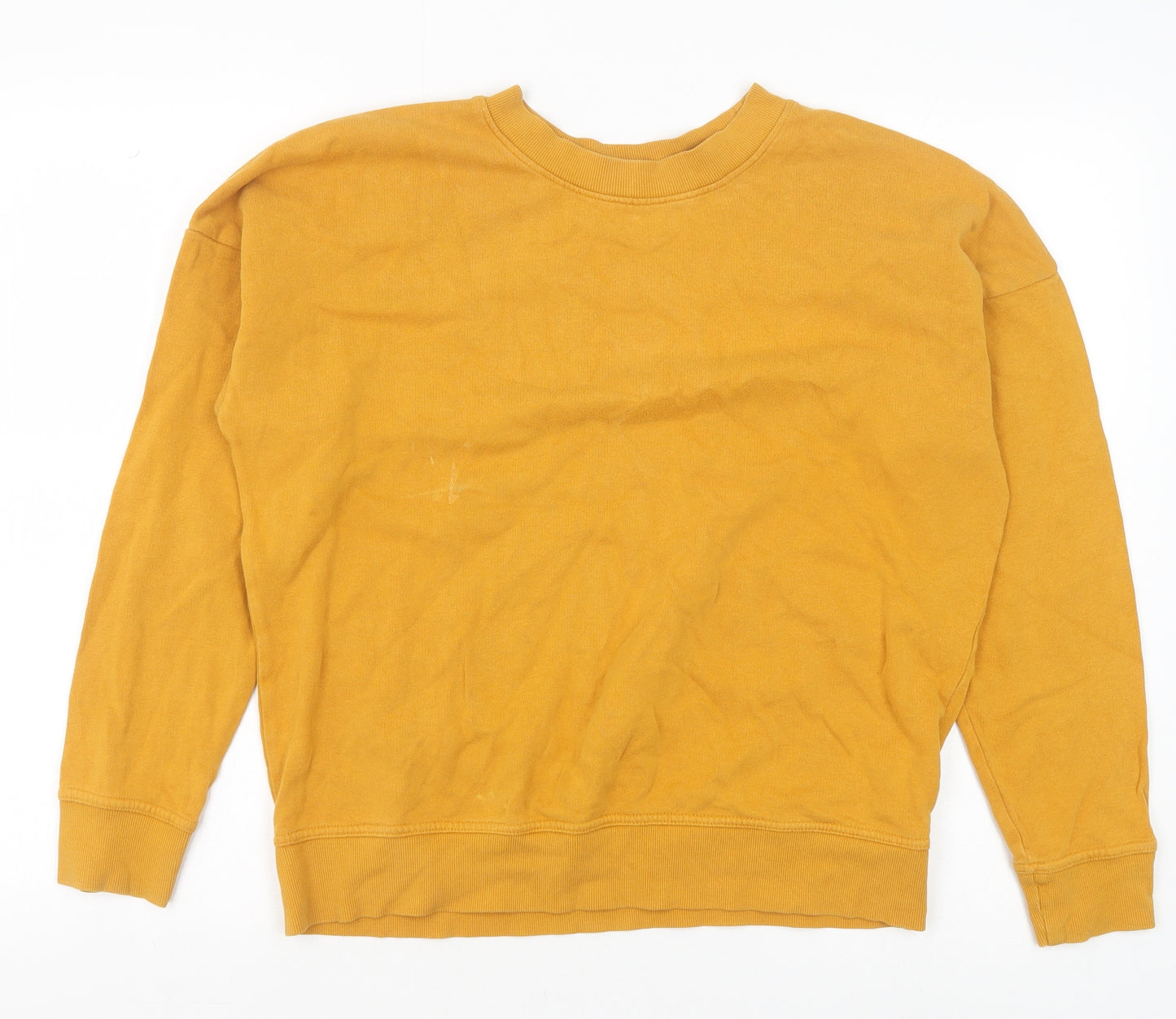NEXT Womens Yellow Cotton Pullover Sweatshirt Size 12 Pullover