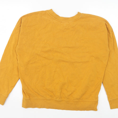NEXT Womens Yellow Cotton Pullover Sweatshirt Size 12 Pullover