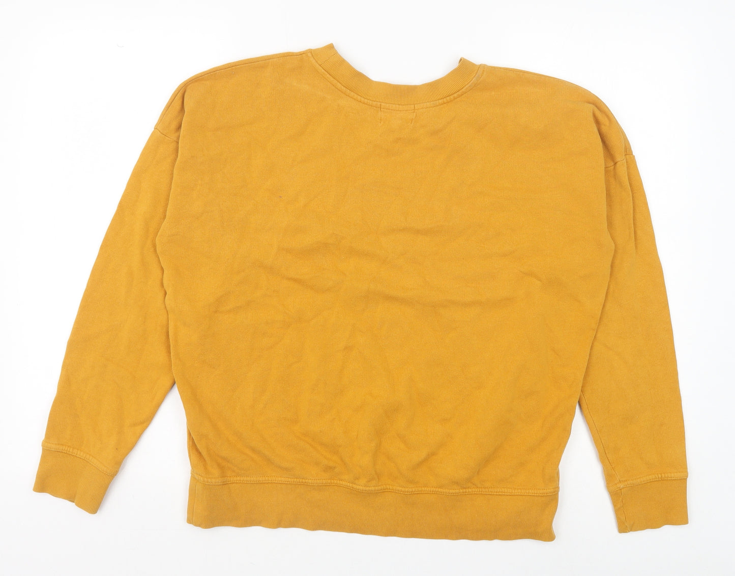 NEXT Womens Yellow Cotton Pullover Sweatshirt Size 12 Pullover