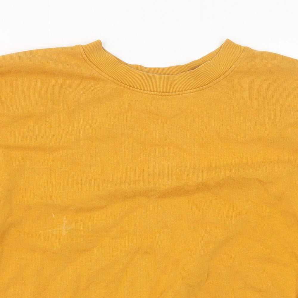 NEXT Womens Yellow Cotton Pullover Sweatshirt Size 12 Pullover