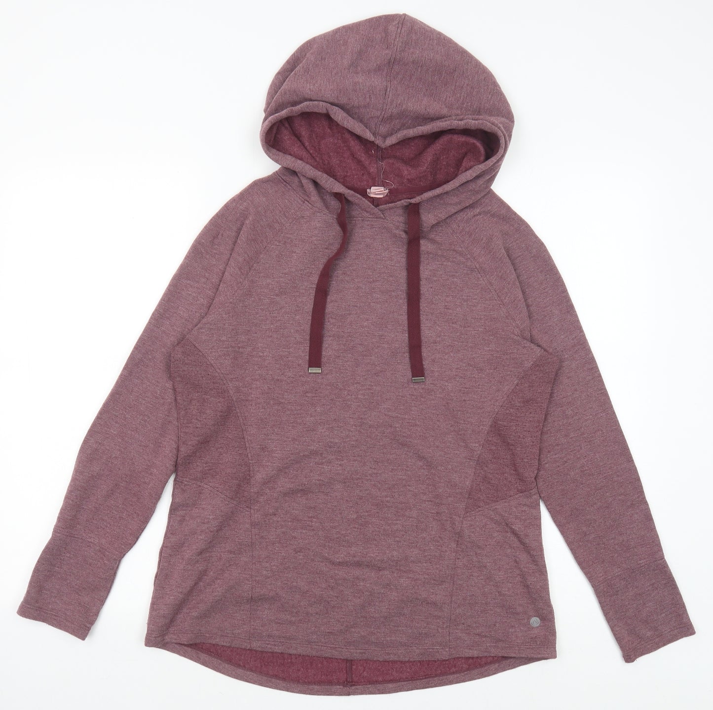 apana Womens Red Vinyl Pullover Hoodie Size M Pullover