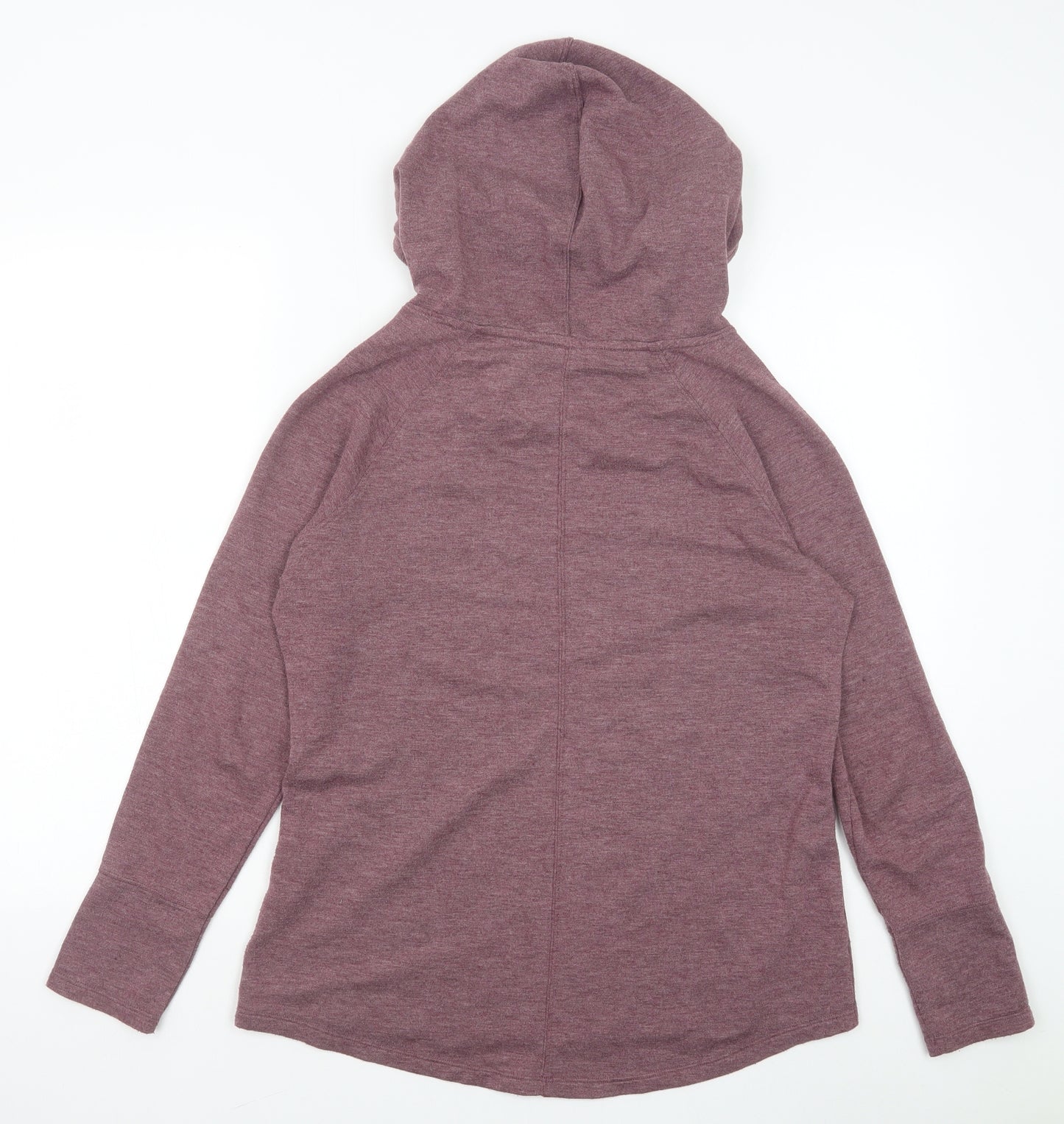 apana Womens Red Vinyl Pullover Hoodie Size M Pullover