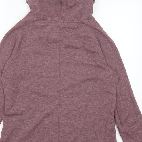apana Womens Red Vinyl Pullover Hoodie Size M Pullover