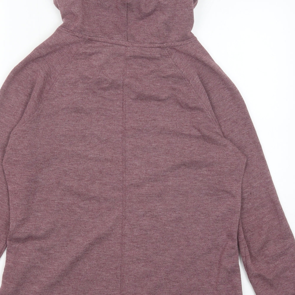 apana Womens Red Vinyl Pullover Hoodie Size M Pullover