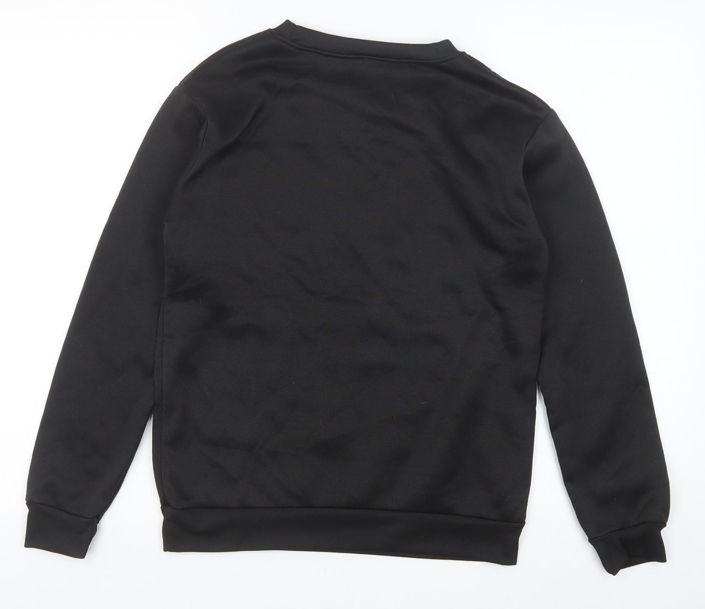 Preworn Womens Black Polyester Pullover Sweatshirt Size M Pullover - Skeleton