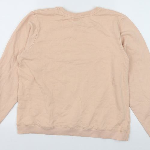 ASOS Womens Pink 100% Cotton Pullover Sweatshirt Size 12 Pullover