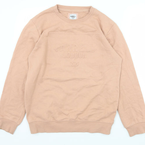 Farrell Womens Beige Cotton Pullover Sweatshirt Size M Pullover - Farrell London