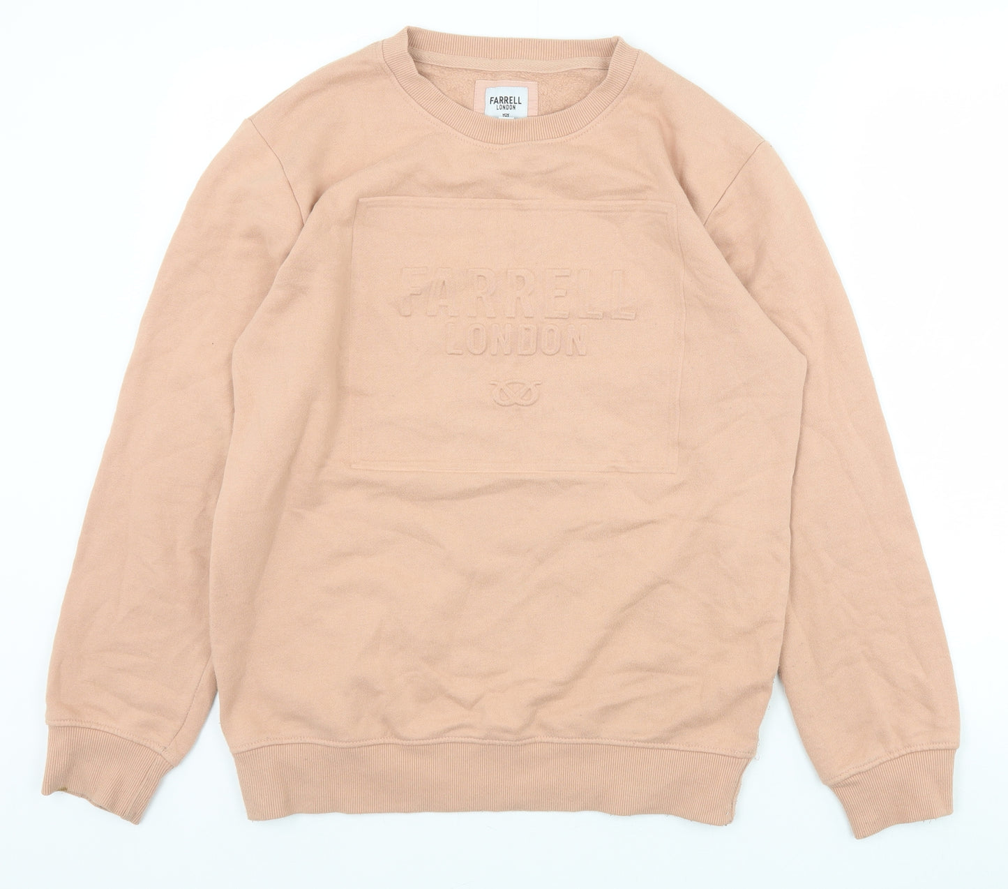 Farrell Womens Beige Cotton Pullover Sweatshirt Size M Pullover - Farrell London