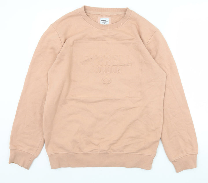 Farrell Womens Beige Cotton Pullover Sweatshirt Size M Pullover - Farrell London