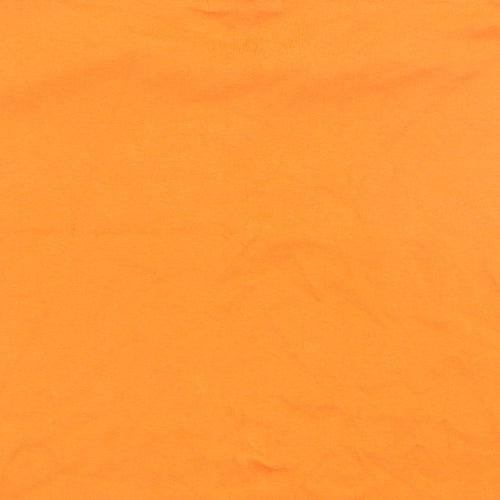 Papaya Womens Orange 100% Cotton Basic Tank Size 16 Off the Shoulder