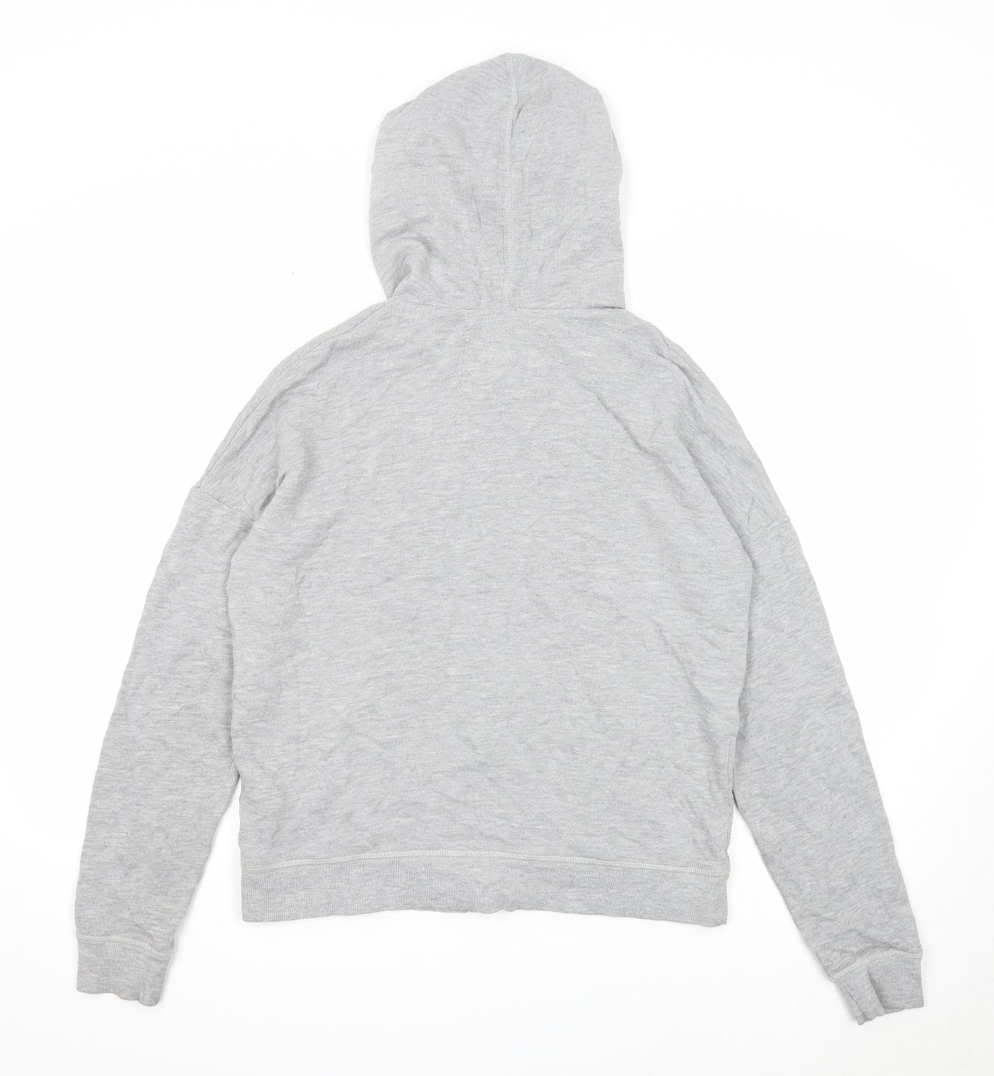 NEXT Womens Grey Cotton Full Zip Hoodie Size 10 Zip