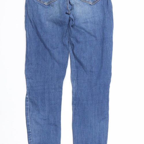 TALLY WEiJL Womens Blue Cotton Skinny Jeans Size 4 Regular Zip - Waist 22 inches