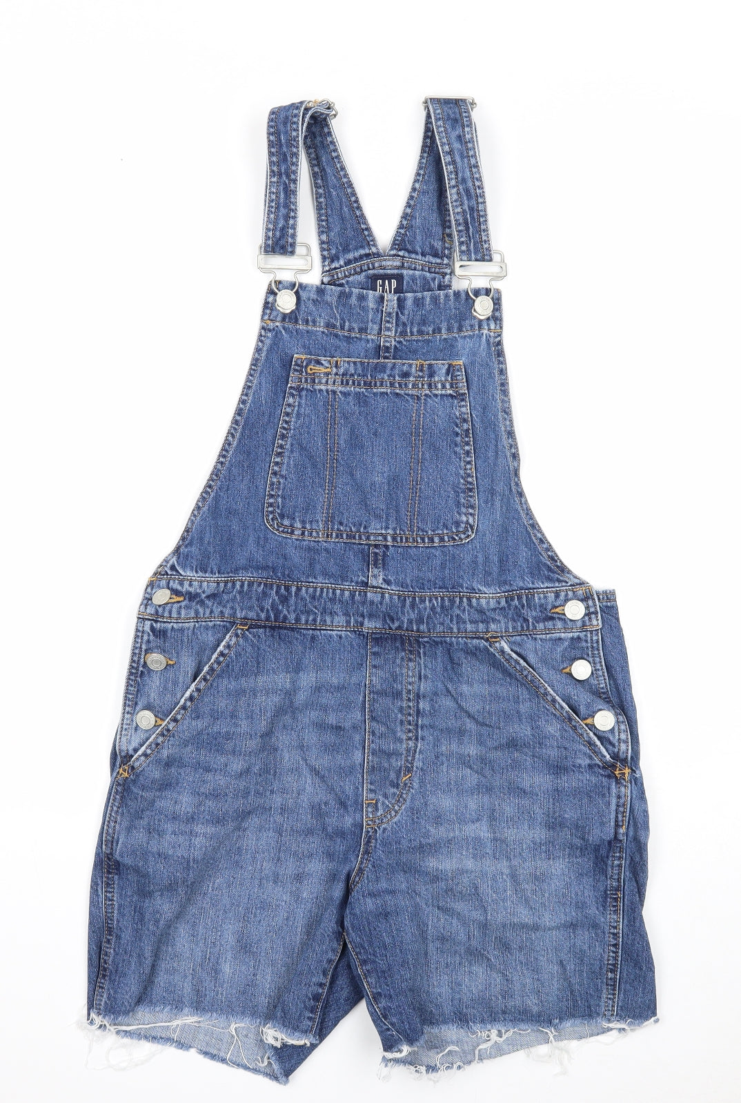 Gap Womens Blue Cotton Dungaree One-Piece Size XS Button
