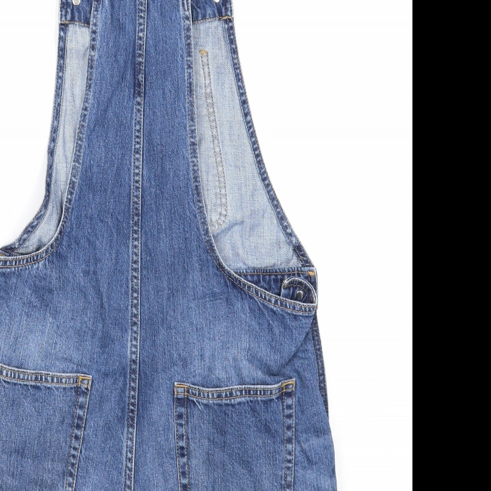 Gap Womens Blue Cotton Dungaree One-Piece Size XS Button