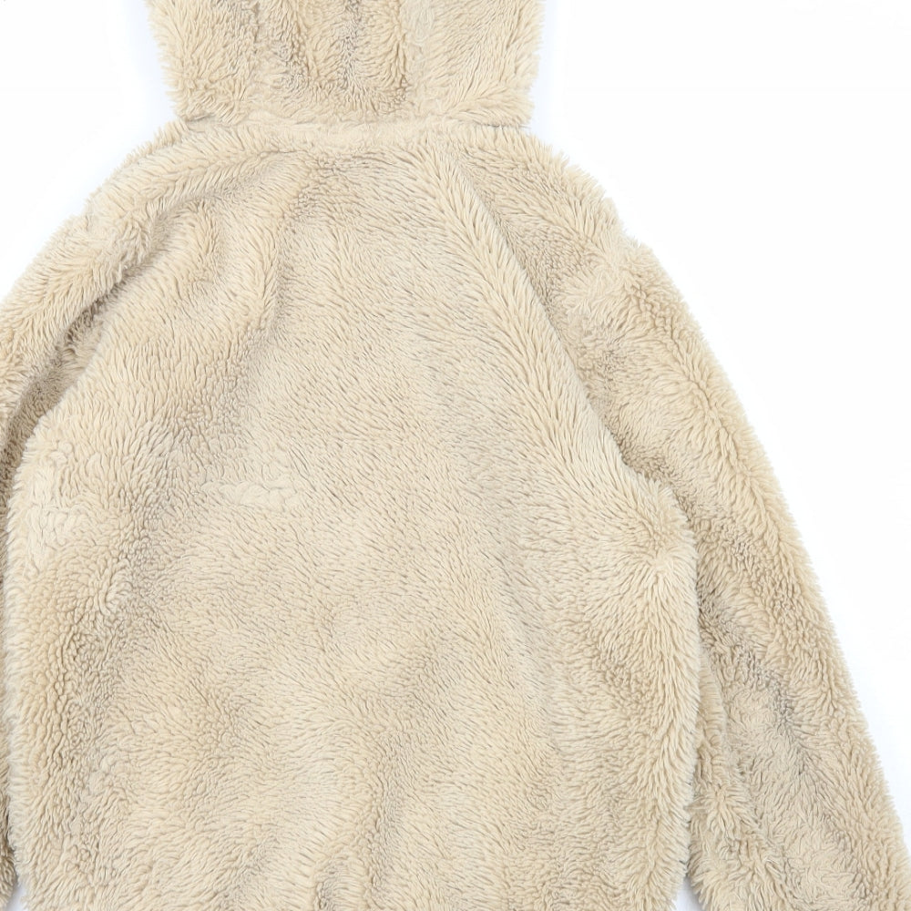 John Lewis Girls Beige Basic Jacket Jacket Size 11 Years Zip