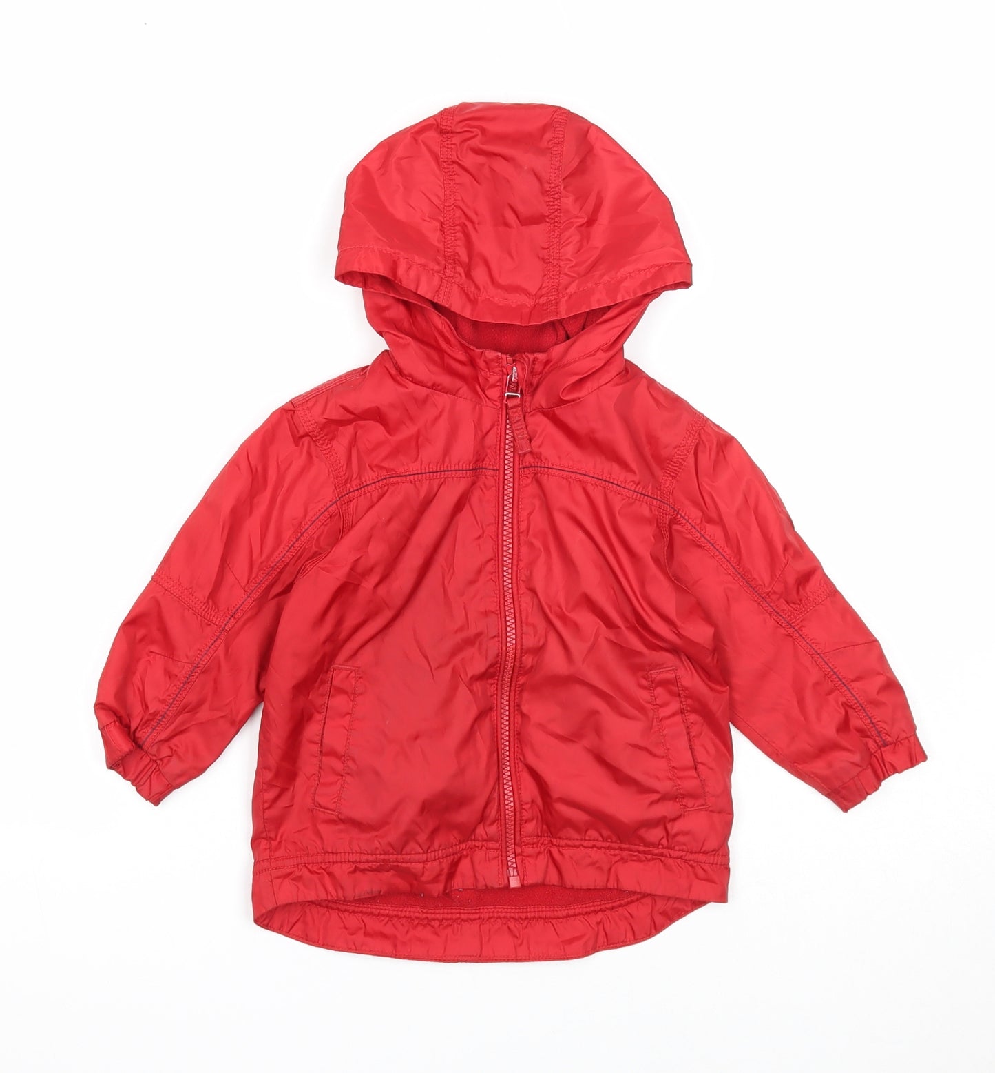 NEXT Boys Red Windbreaker Jacket Size 12-18 Months Zip