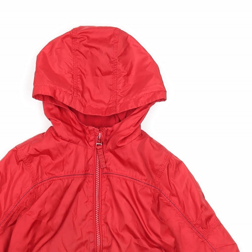 NEXT Boys Red Windbreaker Jacket Size 12-18 Months Zip