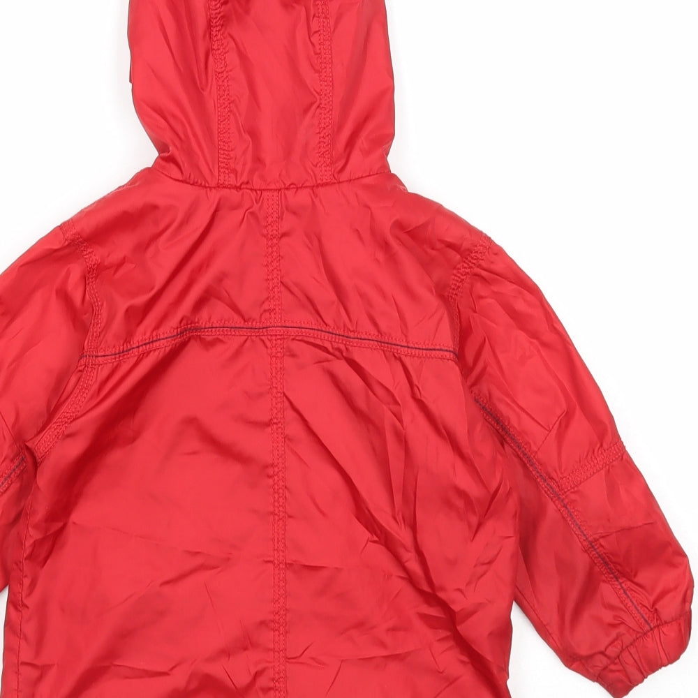 NEXT Boys Red Windbreaker Jacket Size 12-18 Months Zip