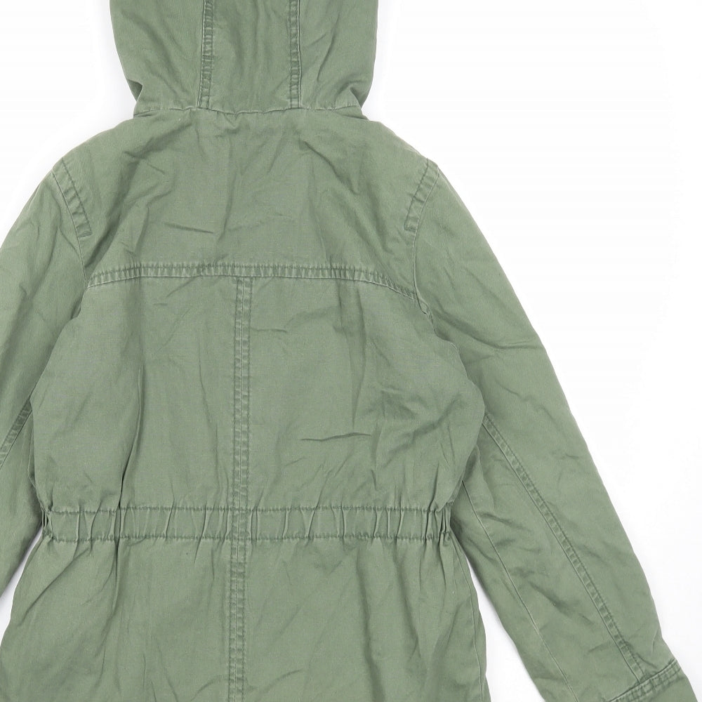Gap Girls Green Jacket Size 10-11 Years Zip