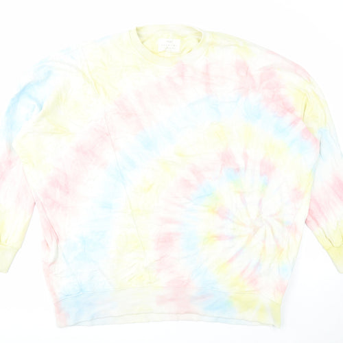 NEXT Womens Multicoloured Cotton Pullover Sweatshirt Size L Pullover