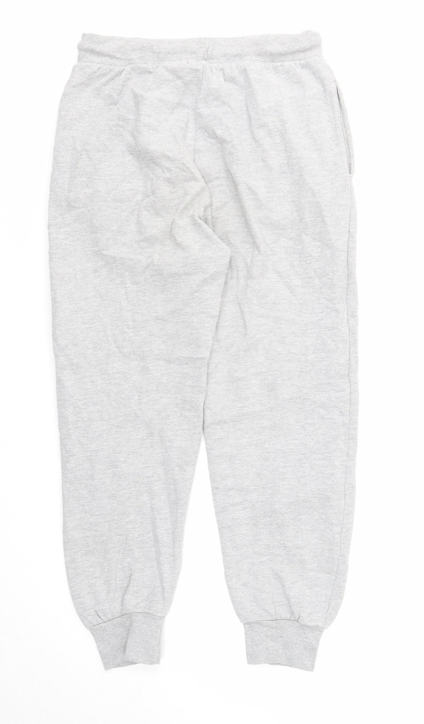 PRETTYLITTLETHING Womens Grey Polyester Sweatpants Trousers Size S Regular Drawstring - Chicago