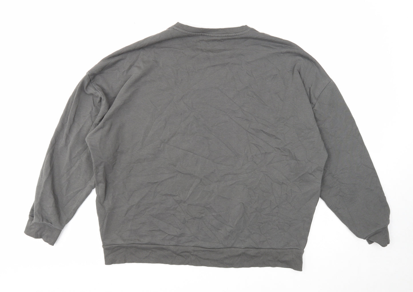 VILA Womens Grey Cotton Pullover Sweatshirt Size M Pullover