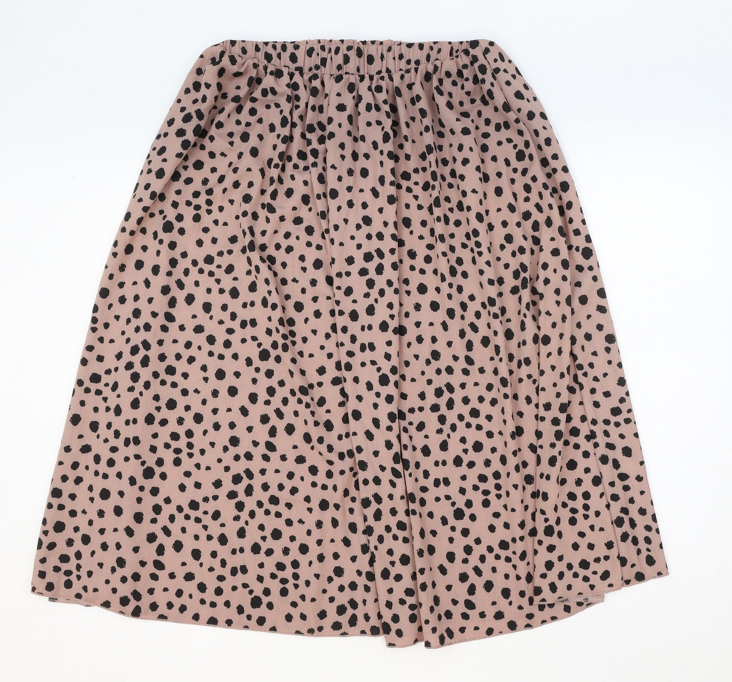 SheIn Womens Pink Animal Print Polyester Swing Skirt Size M - Leopard Pattern