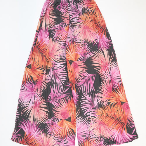 Decoy Womens Pink Geometric Polyester Trousers Size 30 in Regular