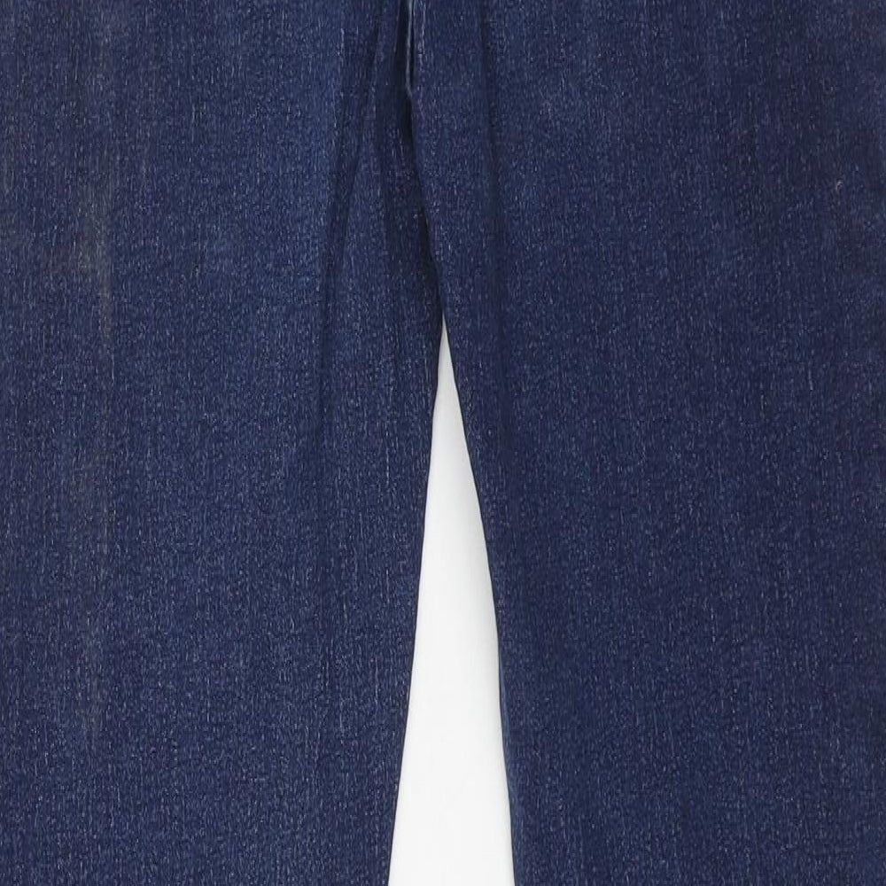 PEP&CO Womens Blue Cotton Skinny Jeans Size 12 L30 in Regular Button