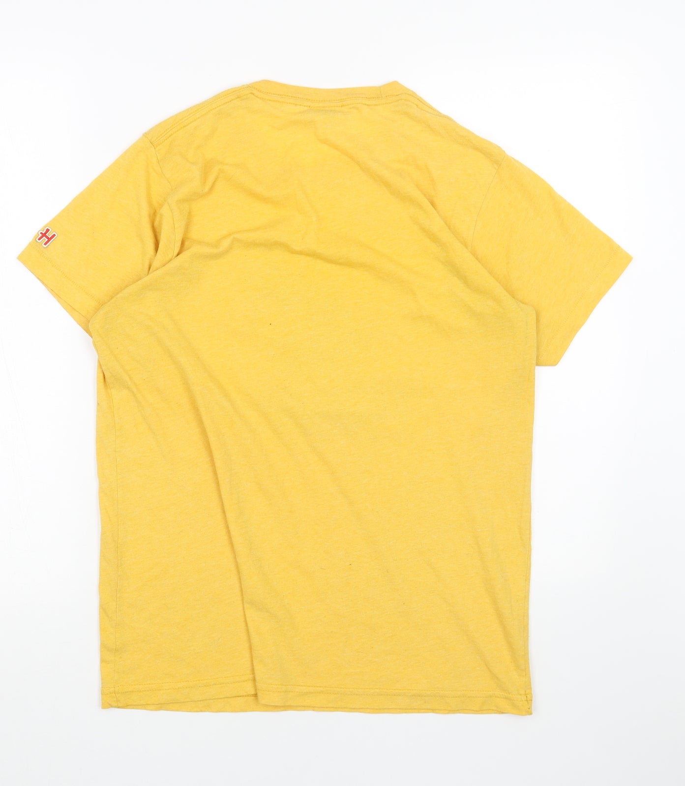 Homage Mens Yellow Cotton T-Shirt Size M Round Neck - Yosemite California
