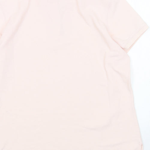L.L. Bean Womens Pink Cotton Basic Polo Size L Collared