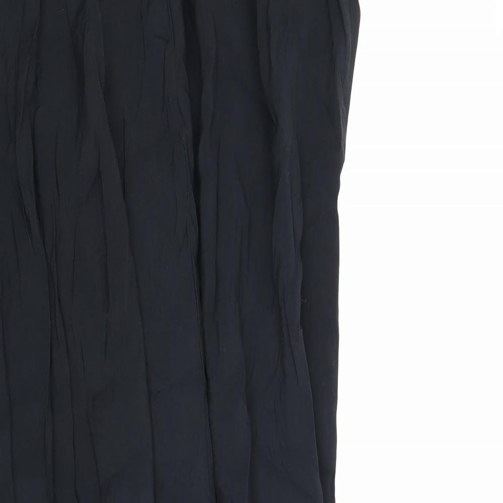 Zara Womens Black Modal Trapeze & Swing Size S V-Neck Pullover