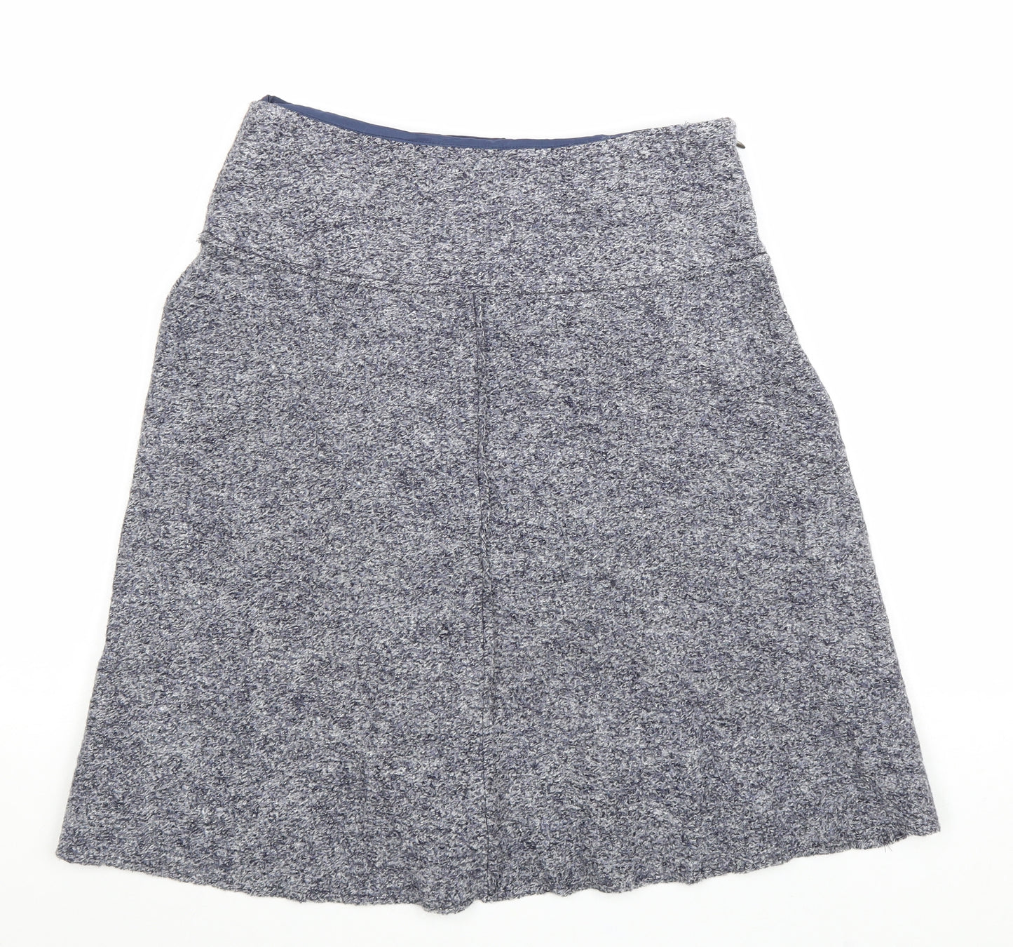 White Stuff Womens Grey Viscose A-Line Skirt Size 8 Zip