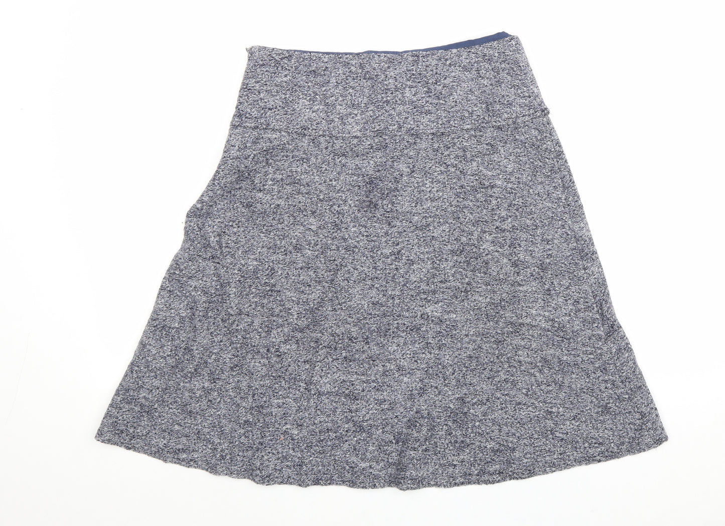 White Stuff Womens Grey Viscose A-Line Skirt Size 8 Zip