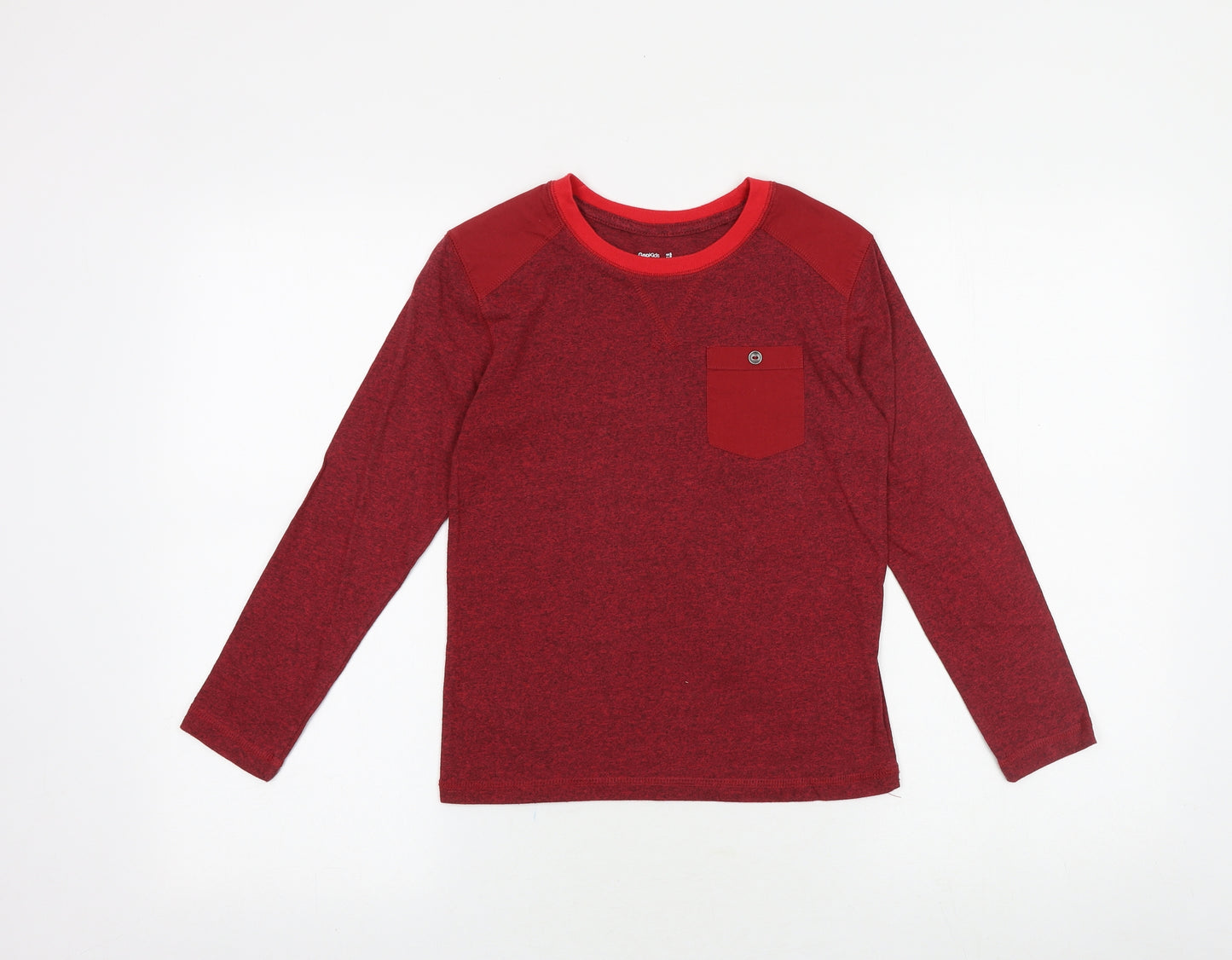 Gap Boys Red 100% Cotton Pullover Casual Size 6-7 Years Round Neck Pullover
