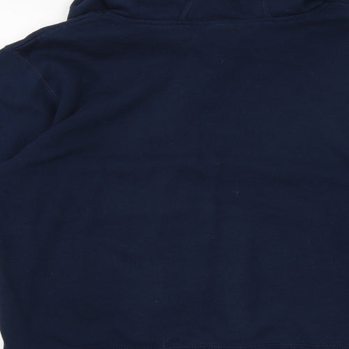 Store twenty one Mens Blue Cotton Pullover Hoodie Size S
