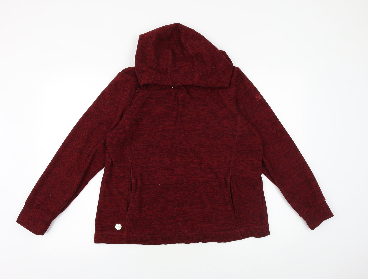 Regatta Womens Red Cotton Pullover Hoodie Size 12 Pullover