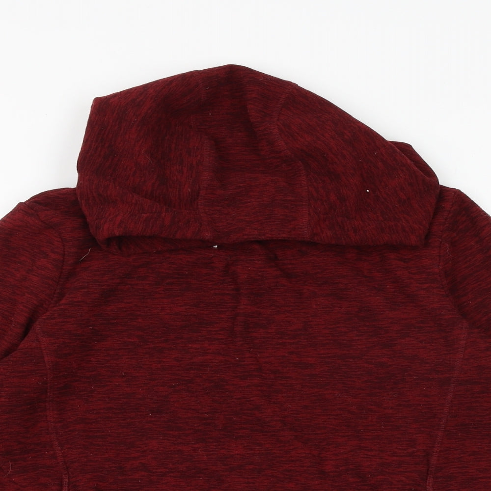 Regatta Womens Red Cotton Pullover Hoodie Size 12 Pullover