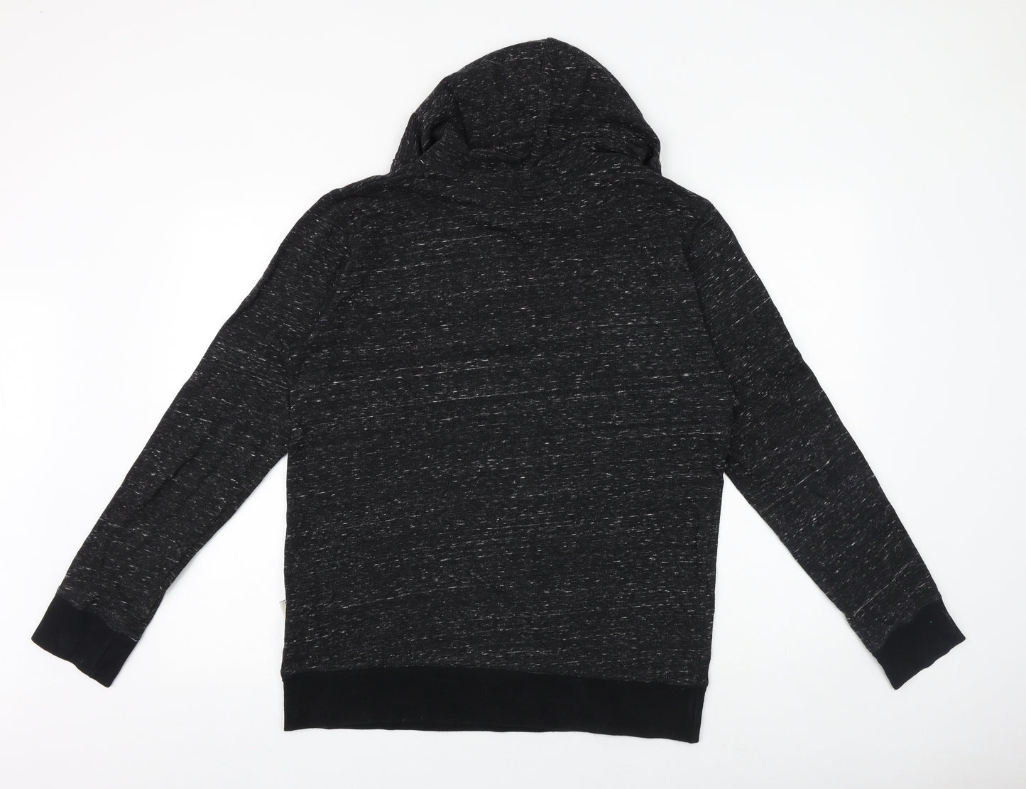 Espirit Mens Black Cotton Pullover Hoodie Size L