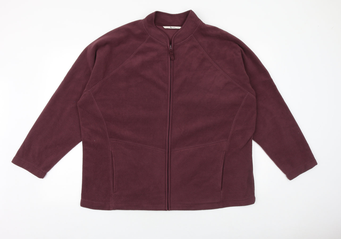 TU Womens Purple Jacket Size 24 Zip
