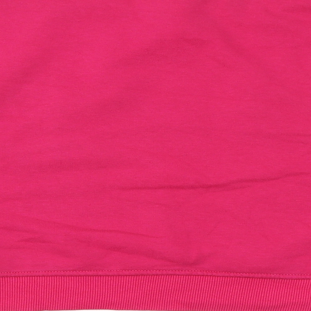 Disney Womens Pink Cotton Pullover Sweatshirt Size 12 Pullover - Mickey Mouse