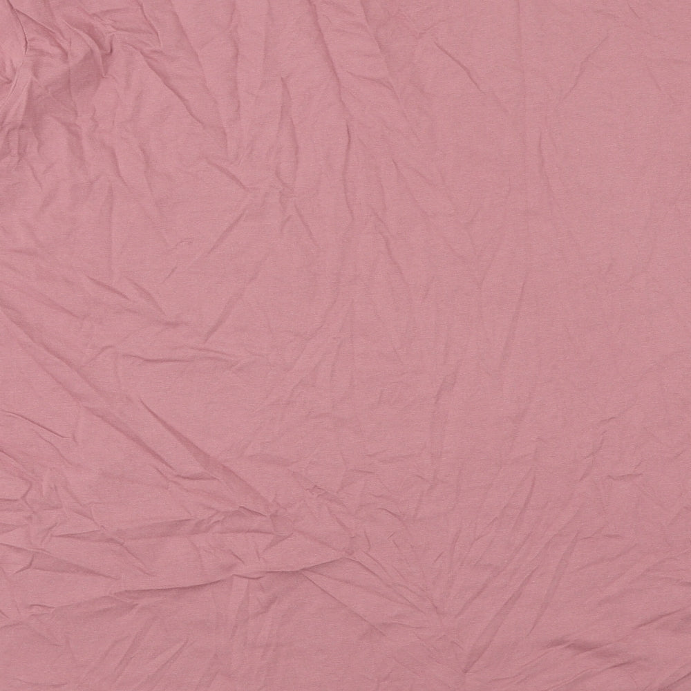 George Womens Pink Cotton Basic T-Shirt Size 3XL Scoop Neck