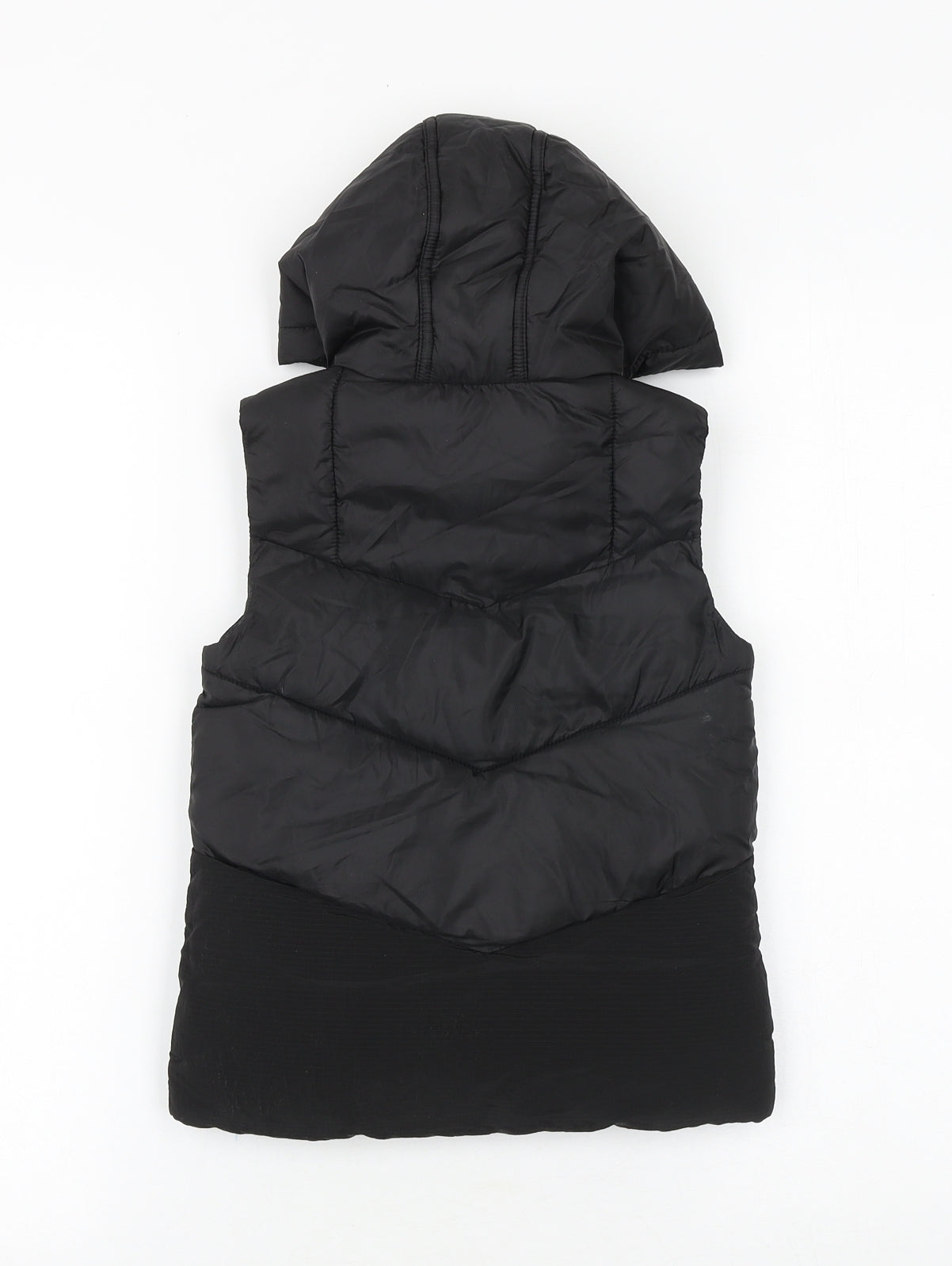 River Island Boys Black Gilet Jacket Size 3-4 Years Zip