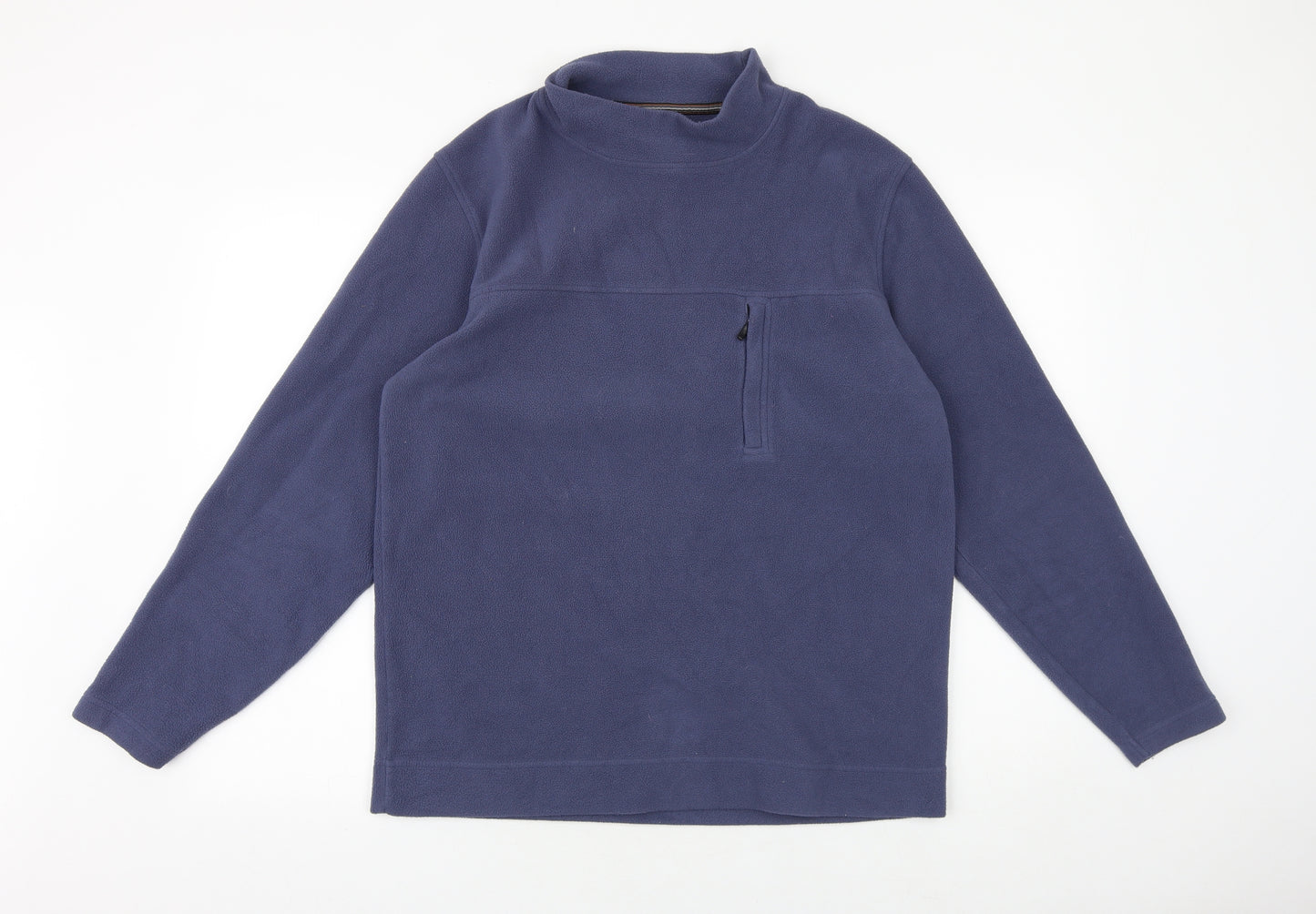 Systemtec Mens Purple Round Neck Polyester Pullover Jumper Size S Long Sleeve
