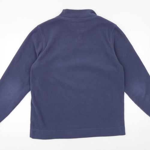 Systemtec Mens Purple Round Neck Polyester Pullover Jumper Size S Long Sleeve
