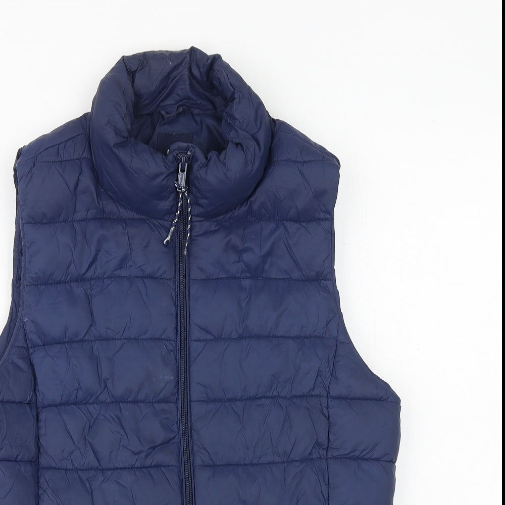 Gap Womens Blue Gilet Jacket Size S Zip