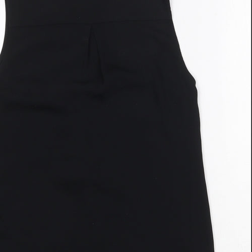 H&M Womens Black Polyester Basic Tank Size 4 V-Neck