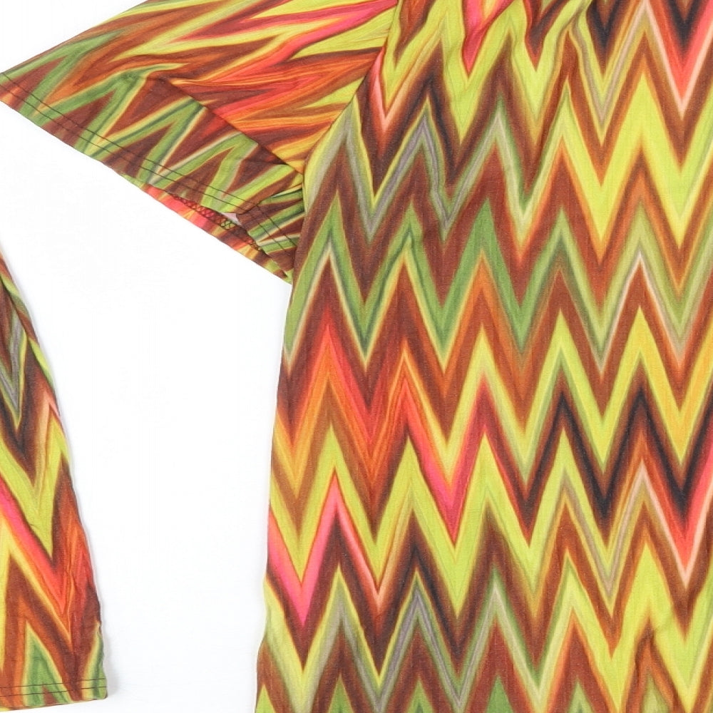 Stylewise Womens Multicoloured Geometric Polyester Shorts Outfit/Set Size 12 L8 in Pullover - Co Ord